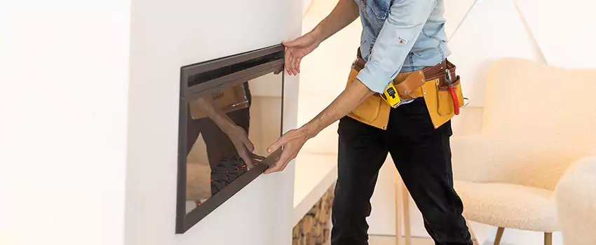Metal Fireplace Installation in Winter Park, Florida